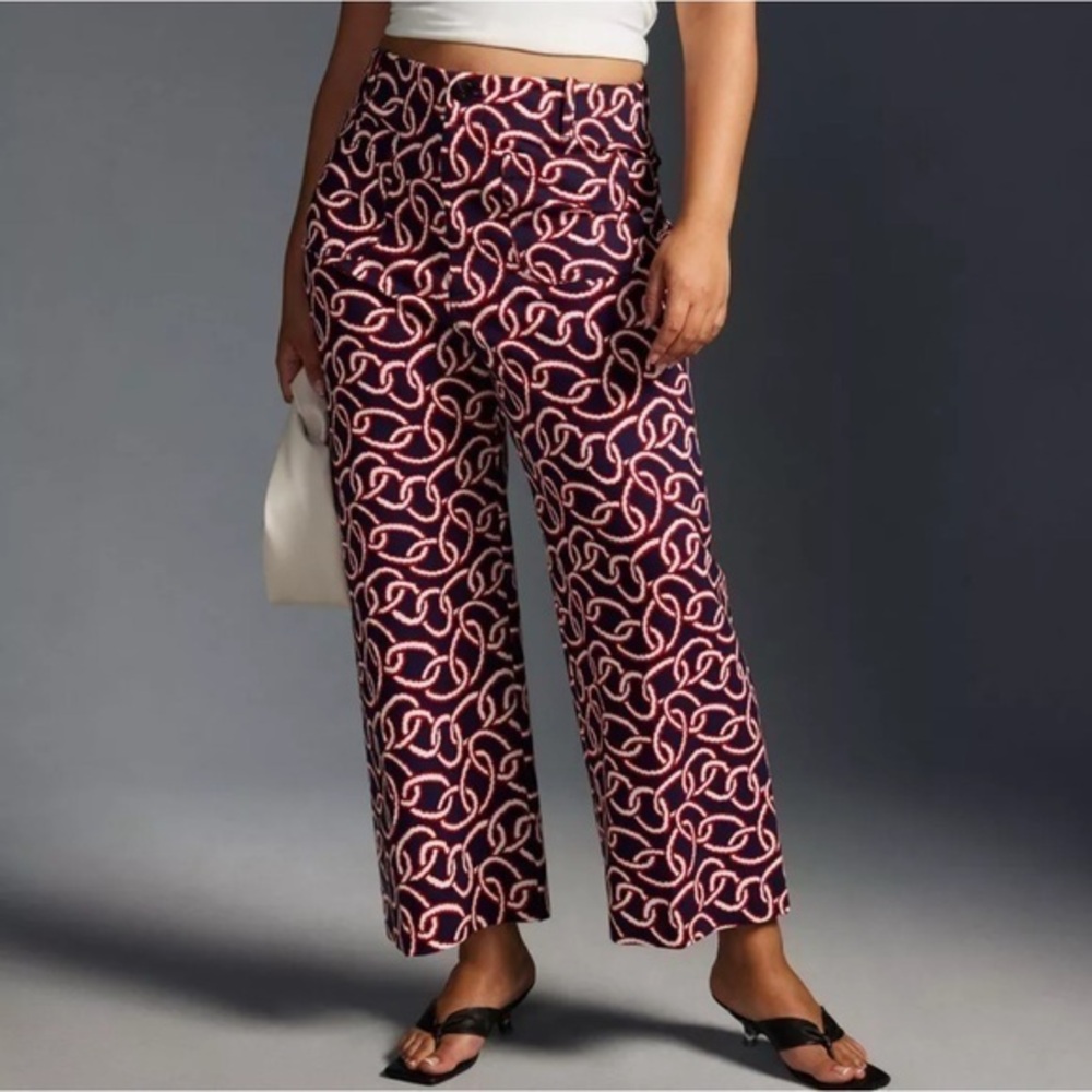 Maeve the Colette crop nautical pants petite